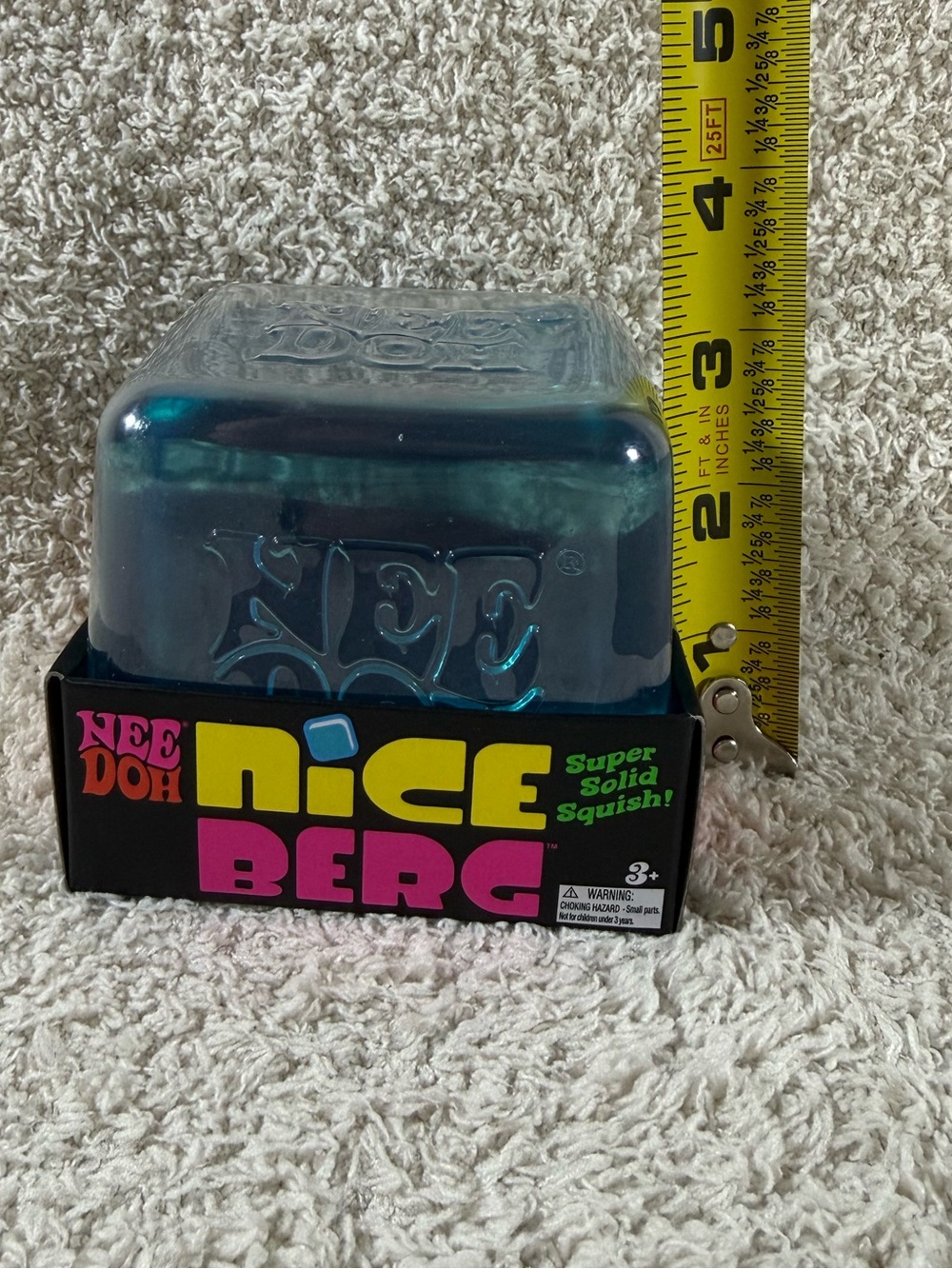 Unopened NeeDoh Nice Berg Giant Blue Sensory Squish Fidget Stress Toy